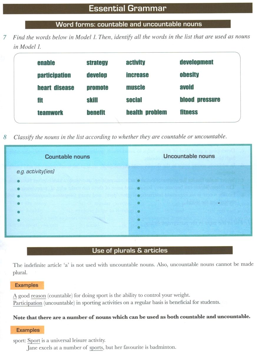 Lessons for IELTS Writing: SPORT